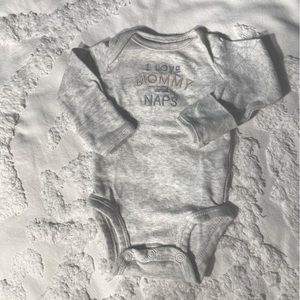 Grey Baby One Piece - Newborn